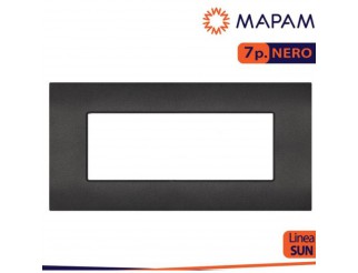 V-TAC Placca tecnopolimero sun-t5 7p r9007-2 nero
