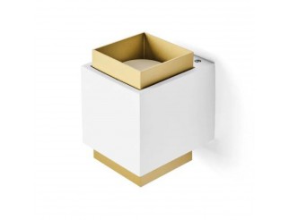 TECNICO SYME PARETE APPLIQUE  2 LUCI QUADRATA OTTONE