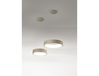 ISILUCE Sospensione Band Diodi in alluminio media sabbia 60X10X120H 3000K