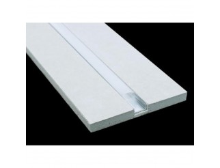 KIT Profilo più Cartongesso 2m Dissip.25W/m, Incavo 12mm, H 12mm, L 125mm + Cover Satinata