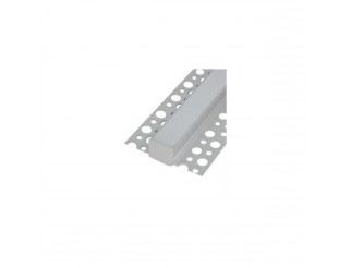 IPERLUX LED PROFILO ALLUMINIO INCASSO SILVER COVER OPALE