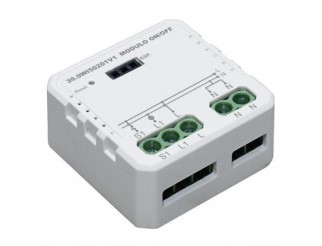 Modulo 1CH Relè ON/OFF uscita 230V~, 250W LED, 2300W Incandescenza, Wireless+RF 2,4GHz