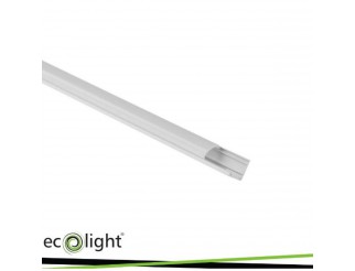 ECOLIGHT Profilo bianco angolare rw02 + paralume opalino 2mt