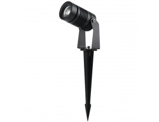 LIFE PUNTO LUCE DA GIARDINO CON PICCHETTO, IP65, BA24°, 220-240Vac 6W, 4000K, 550lm, D.42mm, COLORE NERO