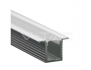 Dissipatore per Led striscia mounting kit with diffuser recessed 2000x12.4x9mm