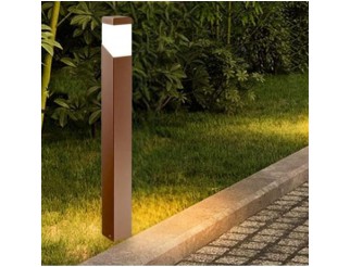 Gea luce sury lampione da giardino design moderno marrone