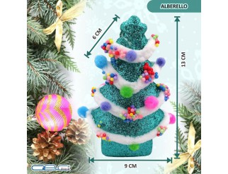 Decorazione da appendere all’albero di Natale a forma di Alberello Azzurro