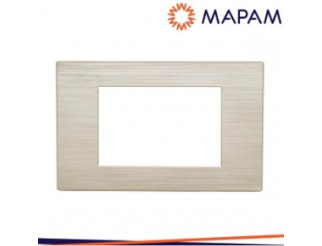 MAPAM Placca tecnopolimero spazzolato m6004sl-13 gem 4p champagne