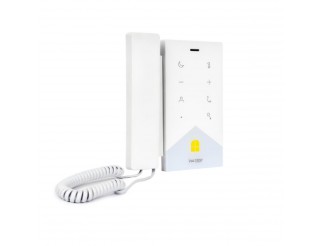 Vultech Security Postazione da interno IP con cornetta  Linux colore bianco VS-PI211H-LXB