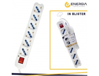 ENERGIA Multipresa 6 uscite universali10/16a 2p+t con spina