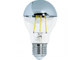 LAMPADA LED A60 serie Filament Top Silver, E27, 7,0W, FA320°,2700K,220Vac,LM680,CRI80, 60x104mm, Classe F