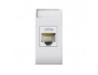 AVE Presa RJ45 CAT5E UTP non schermata Domus S44 colore RAL 9010 finitura lucida 1 Mod.