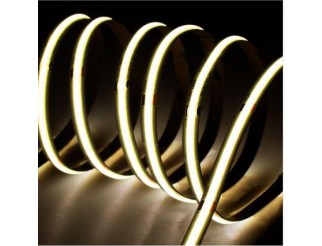 Striscia LED COB, IP65H, 24V 16W/m, L.Calda 3000K ±5%, 1600lm/m