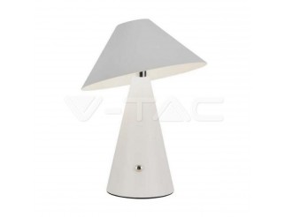 V-TAC Led lampada da tavolo ricaricabile 1800mah 180 x 240 3 in 1 corpo bianco