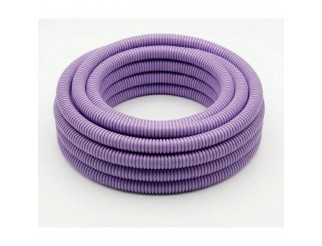 TUBO CORRUGATO PIEGHEVOLE SENZA TIRAFILO 20MM 50M LILLA