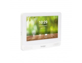 Vultech Security IP Postazione da interno 7 Pollici IPS Andorid 10 con Wifi colore bianco risoluzione 1024X600 VS-PI416W-ADB