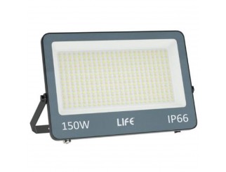 PROIETTORE GRIGIO IP66, LED SMD Serie FA6, 150W, 110°, 3000K/4000K/6500K, 220-240Vac, LM15000