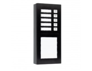 VULTECH Modulo di espansione per postazione da esterno Vultech Security IP , 5 Tasti + 1 Area Portanome - Interamente in alluminio 