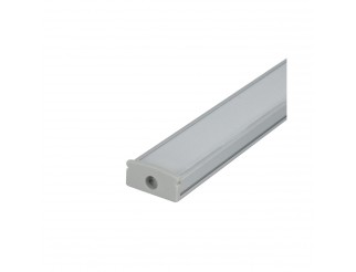 IPERLUX LED PROFILO ALLUMINIO SILVER COVER OPALE