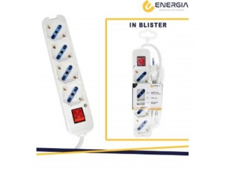 ENERGIA Multipresa 4 universali int. lum. cavo 1.5m bianca
