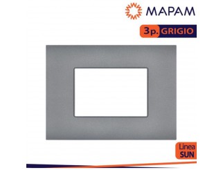 MAPAM Placca tecnopolimero sun-t5 3p r9003-8 grigio Arke'