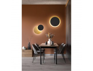 PERENZ DRUM PLAFONIERA IN METALLO COL.ORO/NERO 48 CM