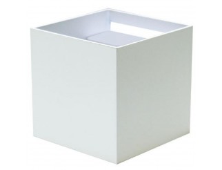 APPLIQUE a LED CUBO, IP65, 220Vac, 12,5W, TRICOLOR, 800LM, CRI80, 100x100mm, Alluminio, colore Bianco