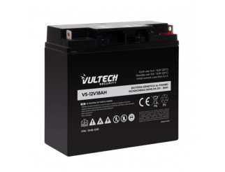 VULTECH Batteria Ermetica al Piombo VulTech Security VS-12V18AH 12V 18A Ricaricabile 