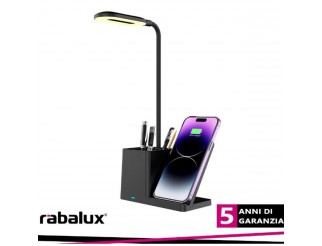 RABALUX LAMPADA DA TAVOLO PORTAOGGETTI  led4w, h30,5cm, black