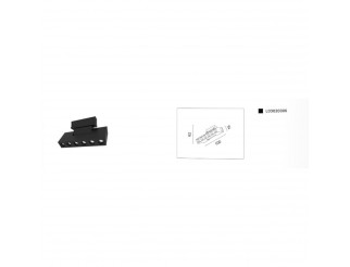 VIVIDA LINEE FARETTO STRISCIA ROTATIVO 4W,300lm 3000K,black,15° PER BINARIO ERACLITO