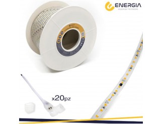 ENERGIA Strip light ac220-240v 4000k 12w/m matassa mt+20connettori