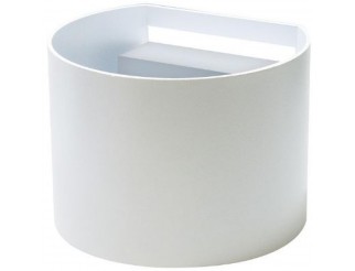 APPLIQUE a LED Rotondo, IP65, 220Vac, 12.5W, LUCE TRICOLOR, 800LM, CRI80, 135x115mm, Alluminio Bianco