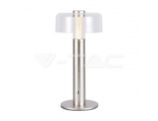 V-TAC Led lampada da tavolo ricaricabile 1800mah 150 x 300 3 in 1 corpo champagne