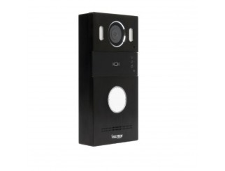 Vultech Security  Postazione da esterno IP 1 Tasto 2MPX - Interamente in alluminio VS-PE108-IP1S R1 con portanome