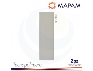 MAPAM Placca due elementi tecnopolimero zen sabbia 2 pz