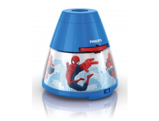 PHILIPS Marvel Luce notturna e proiettore 2 in 1 Spider-Man Blu LED