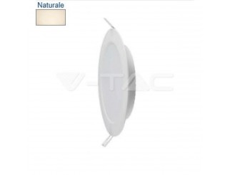 V-TAC 18w led mini pannello samsung chip backlit da incasso rotondo 4000k