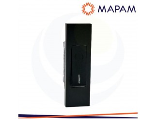MAPAM Interruttore bipolare nero ZEN