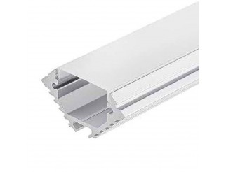 IPERLUX LED PROFILO ALLUMINIO SILVER COVER OPALE