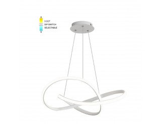 SOSPENSIONE LED VITO WAVE D60 LED 48W CCT-DIP WHT