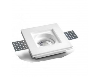 FARETTO ISYLUCE IN GESSO QUADRATO CON ZOCCOLO MM103X103 GU10