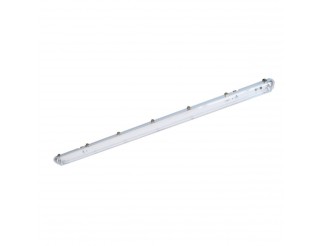 PLAFONIERA SLIM CON RIFLETTORE PER TUBI LED 2x150CM, IP65, ALIMENTAZIONE DIRETTA 220Vac