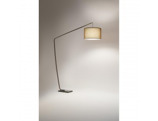 PERENZ PIANTANA IN METALLO MARRONE METALLIZZATO PARALUME MARRONE - BASE MARMO NERO H.215 x 172 cm