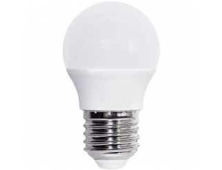 LAMPADA LED MINISFERA G45 ST, E27, 4.9W, FA270°, 6500K, 220Vac, LM470, CRI80, 45*77mm, Classe F 