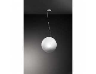 PERENZ MOON SOSPENSIONE IN VETRO COL.BIANCO DIAMETRO 50CM