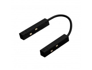 SOCRATE CONNETTORE ELETTRICO PER BINARIO LINEE ANGOLARE NERO 123X4,8X10,5MM L04010010