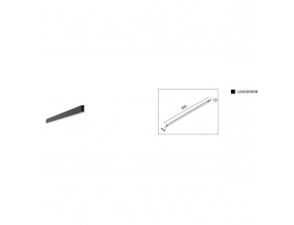 VIVIDA LINEE STRISCIA LED 6W 3000K 480 LUMEN DIMMERABILE NERO 300x4.6x12mm PER BINARIO SOCRATE 24V