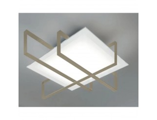 TOP LIGHT PLAFONIERA CROSS 100 4 LUCI SABBIA