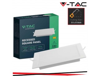 V-TAC 3w led pannello da incasso quadrato 6500k