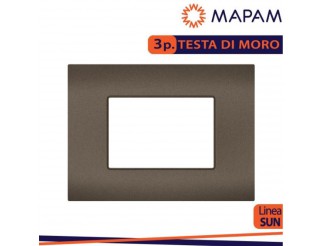 MAPAM Placca tecnopolimero sun-t5 3p r9003-7 testa di moro Arke'